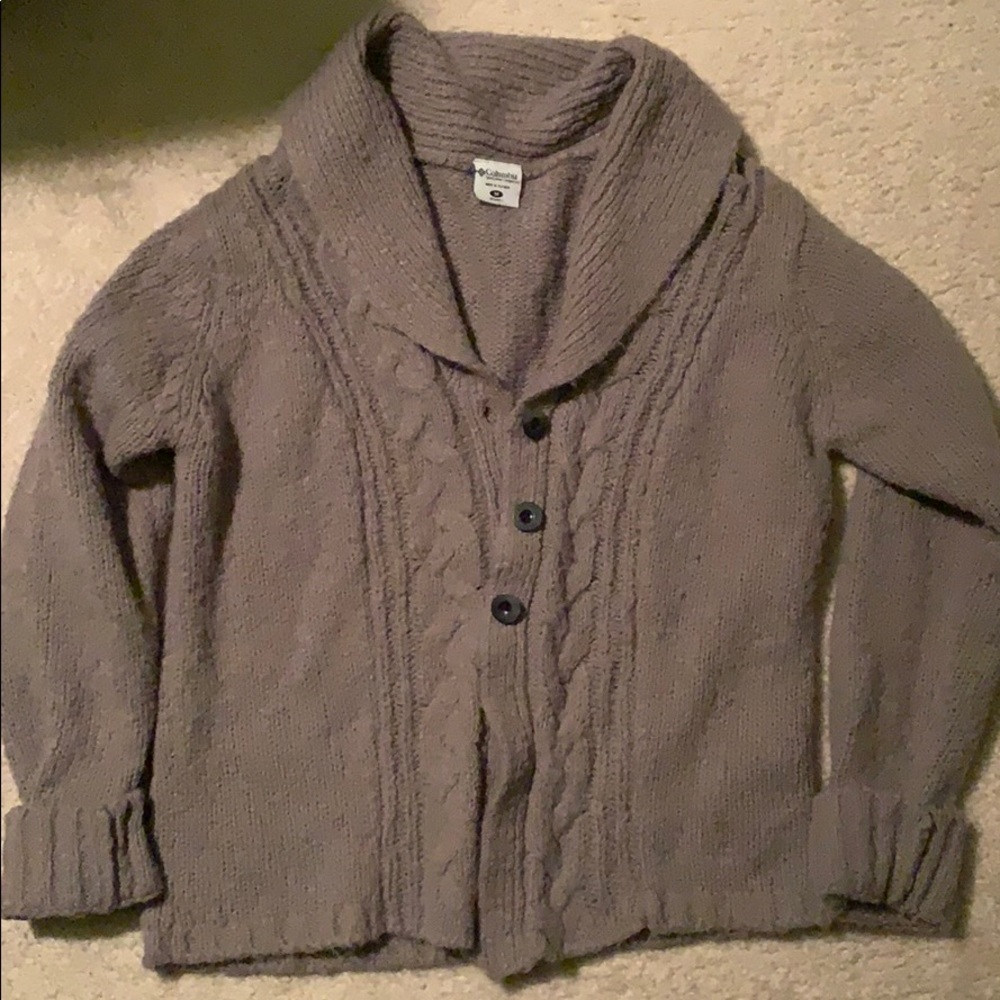 Columbia soft sweater / cardigan